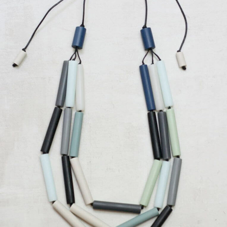 Sylca Designs - Multistrand Resin Necklace - Artemisia Artwear