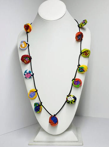 Ficklesticks - Millefiori Necklace - Artemisia Artwear