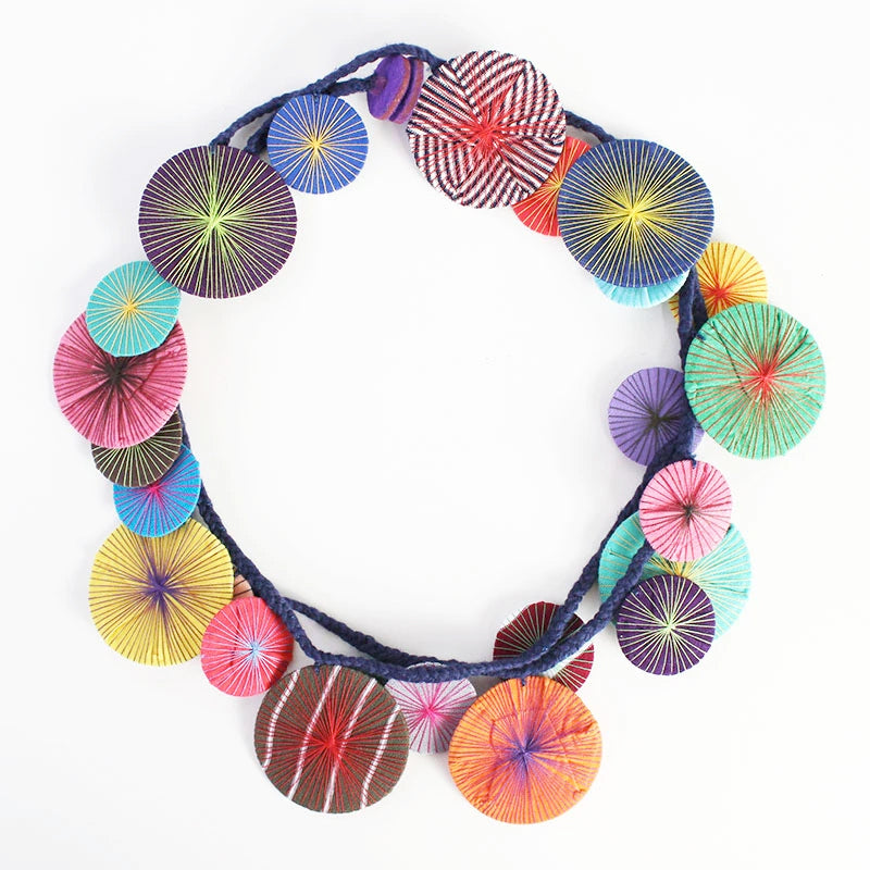 Beyond Threads - Platillos Wrap Necklace - Artemisia Artwear